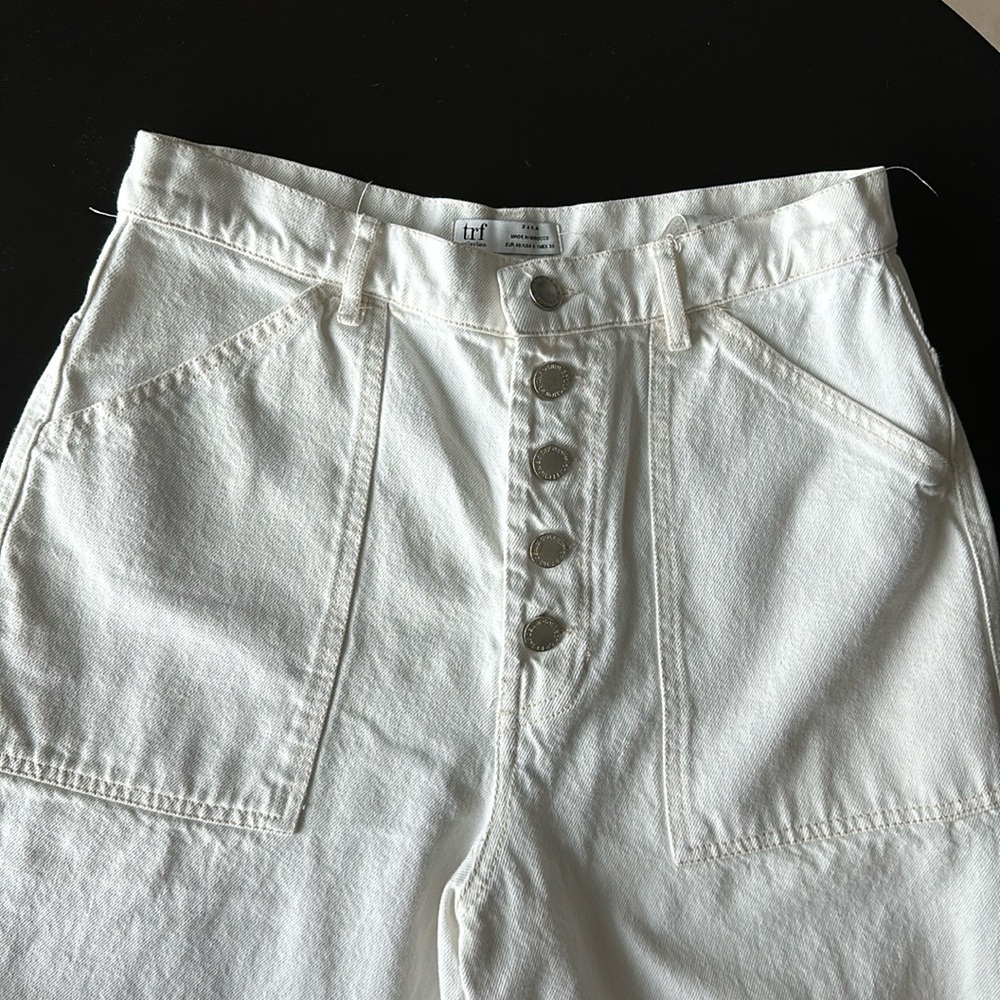 High rise wide leg jeans